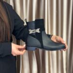 Gold Detaylı | Siyah | Hakiki Deri | Kadın Bot