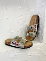 Guja | Çift Bantlı | Taşlı | Kadın Terlik - Görsel 2